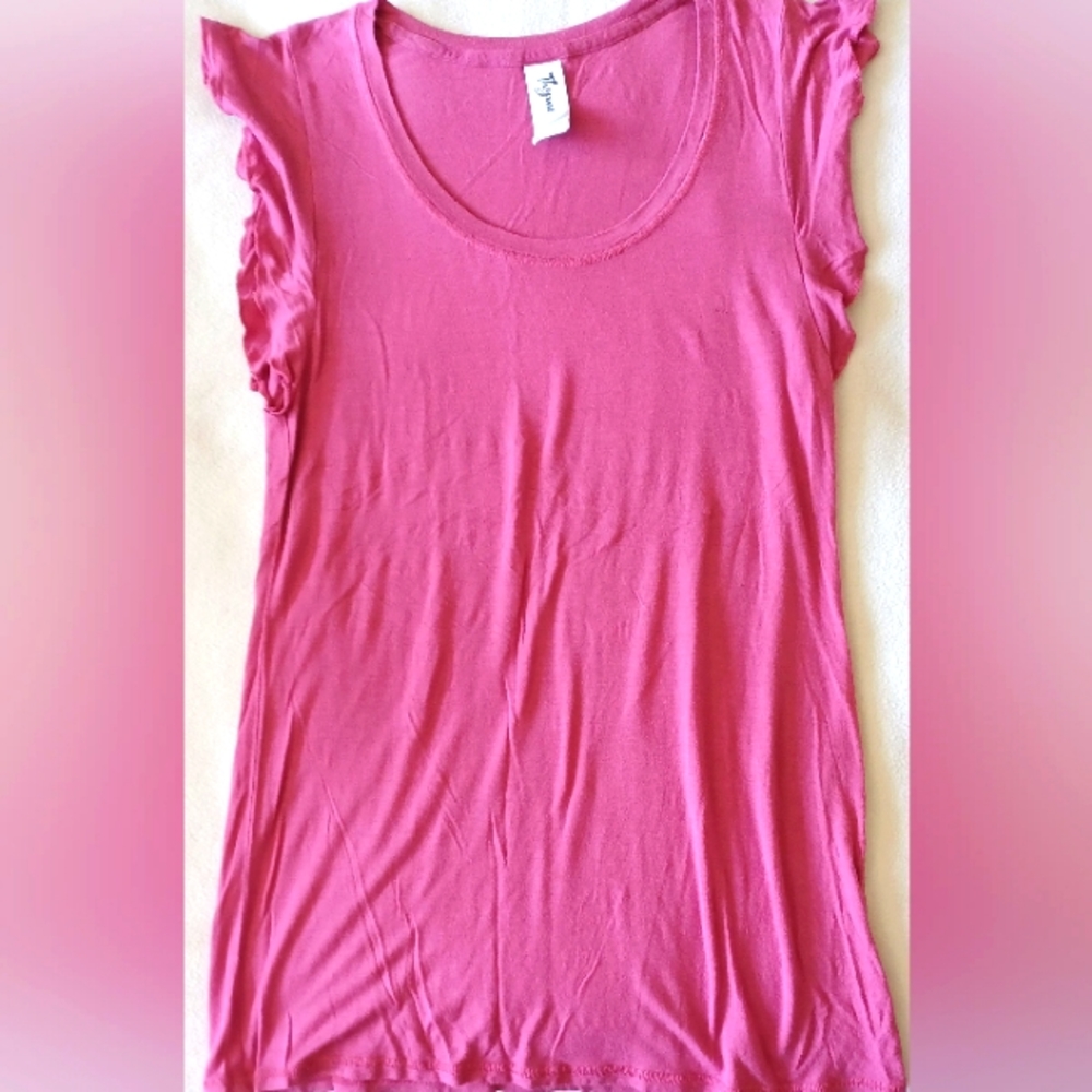Thyme Maternity Flutter Sleeve Tunic Top (xxs)